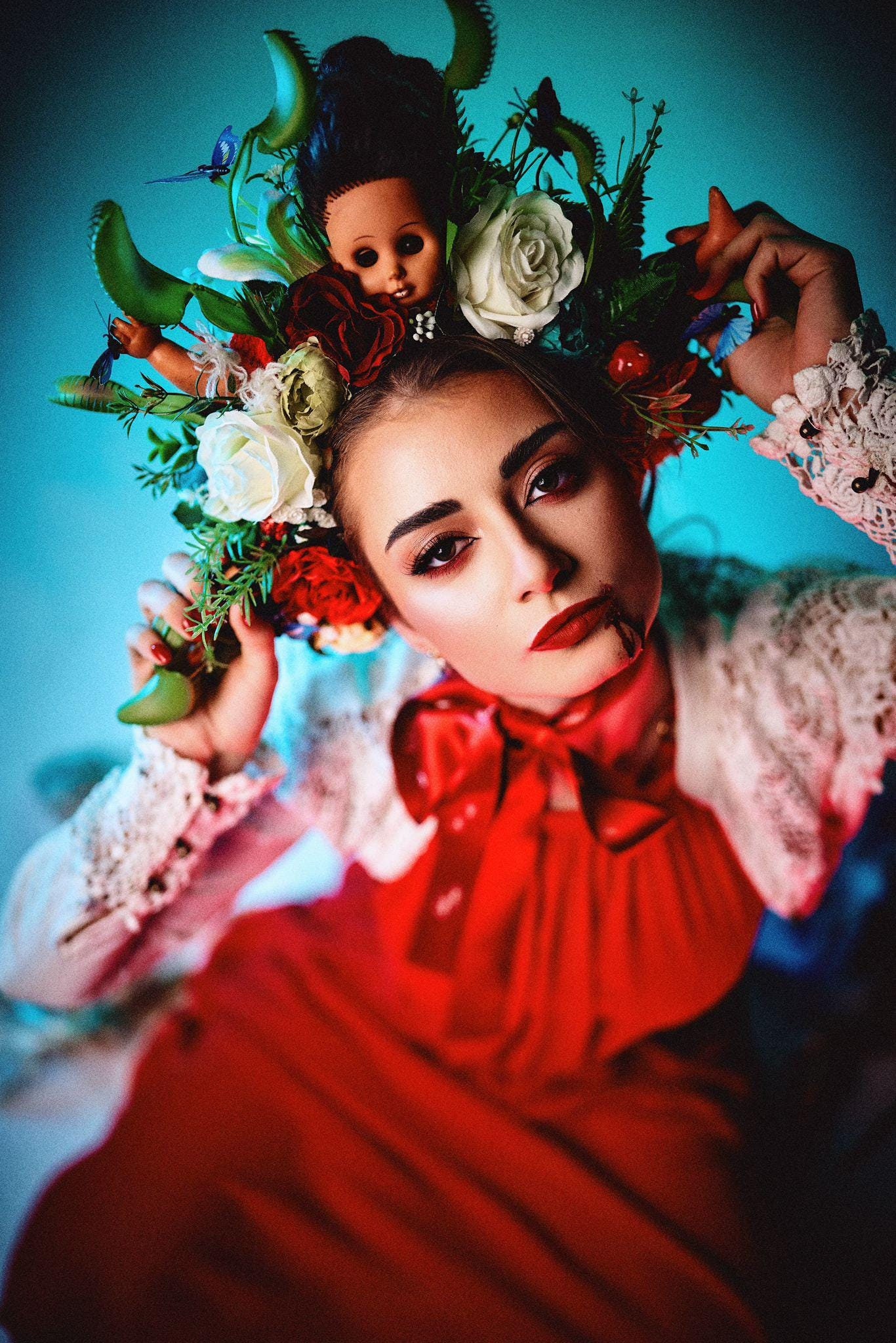【CPGN STUDIO】Venus Flighttrap Long Sleeve Venus Flytrap Headpiece - Etsy