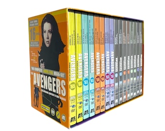 Vintage THE AVENGERS 16 DVDs Box Set / "The Complete Emma Peel Mega Set" / 1965 - 1967 British Episodic Spy Series / Out of Print Rare Find!
