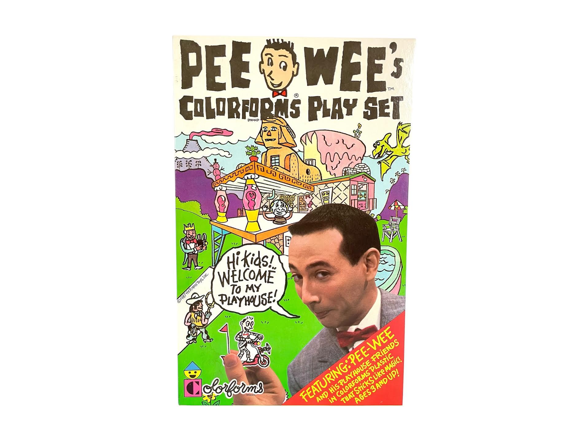 Retro (80s) Colorforms PEE WEE HERMAN and Friends Playhouse Play  display picture 1