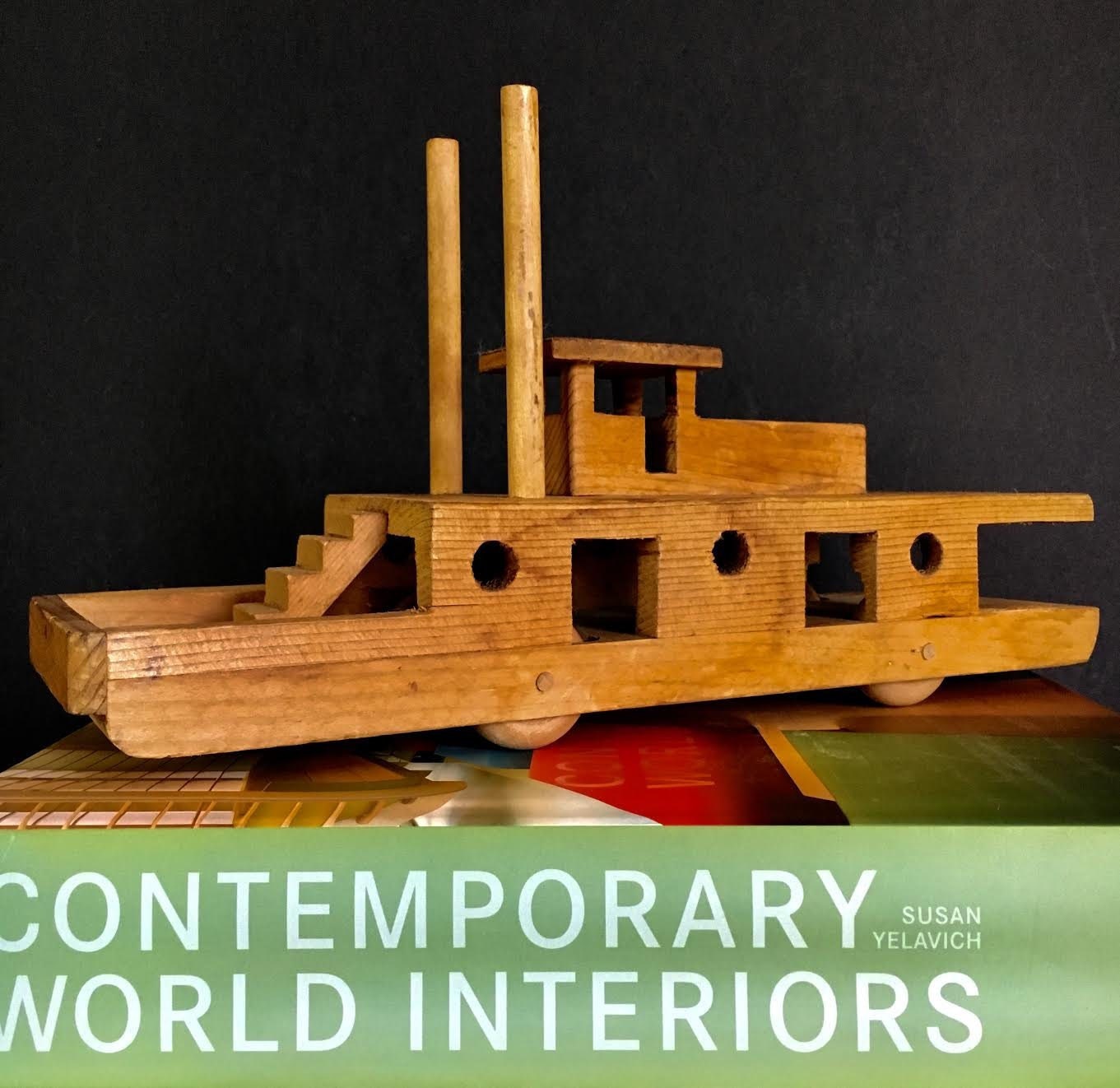 wooden ferry boat toy