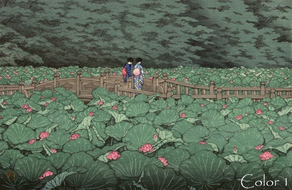 木版画『ハーベストシリーズ15点』 川瀬巴水「小判木版画 8点」（1930年代）作・初摺り木版画