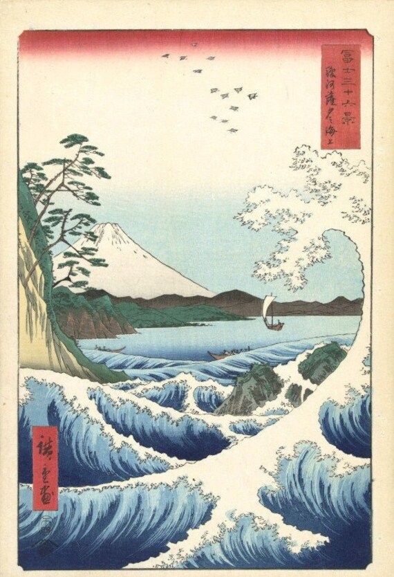 「大きな幸せ」Hiroshi Watanabe 版画 青い象 686/800 渡辺宏「大きな幸せ」 エディションナンバー入り限定版画