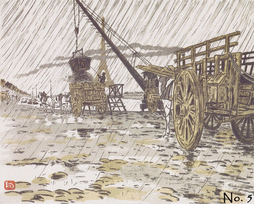 French Art Print Collection, Views of the Eiffel Tower
