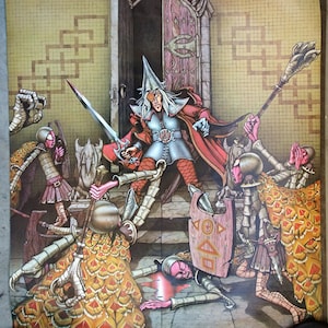 CORUM ESCAPES vintage 1976 Rodney Matthews Big O mint original fantasy poster