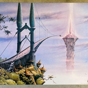 SANCTUARY Rodney Matthews mint original vintage fantasy poster