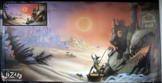 Living On Borrowed Time 1980s Rodney Matthews Original Vintage Etsy