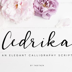 Calligraphy font, Romantic font, wedding font, Modern calligraphy font, Cursive font, Handwritten font, font download, digital font