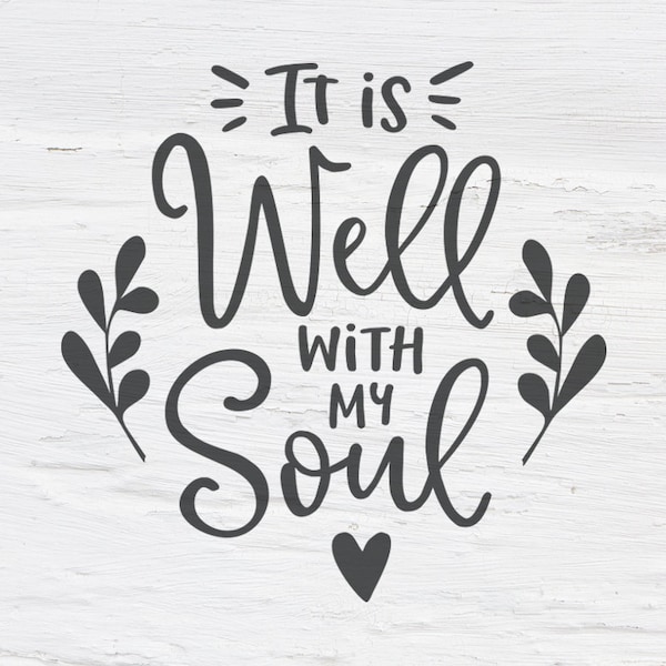 It is Well With My Soul Etsy