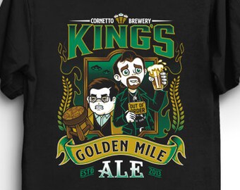 Golden Mile Ale - World's End T-Shirt | Beer Label Shirt | Sci fi movie T-Shirt | Gary King Shirt