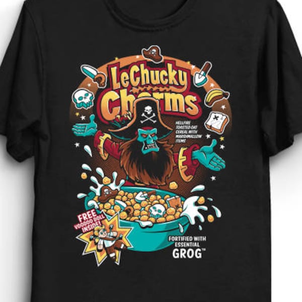 LeChucky Charms - Monkey Island T-Shirt | LeChuck T-Shirt | Cereal Box T-Shirt