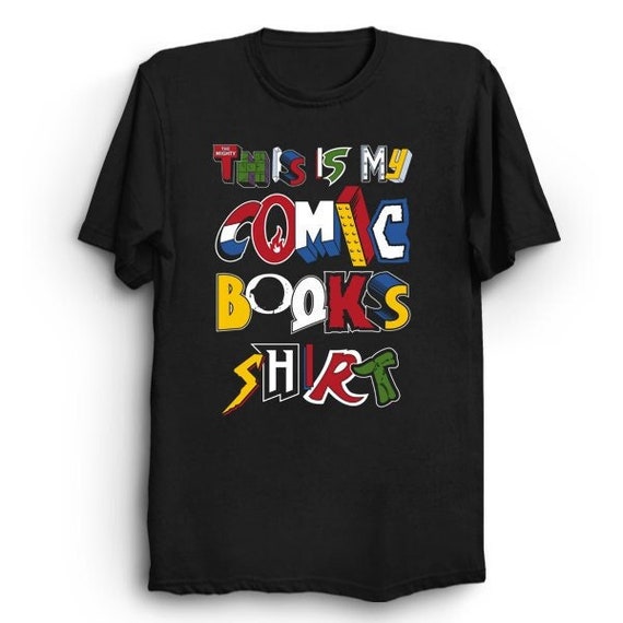 This is My Comic Book Shirt Comics Geek Graphic Style T shirt Vintage Comic Book Logos Tee Funny Quote Graphic T shirt Etsy Ireland