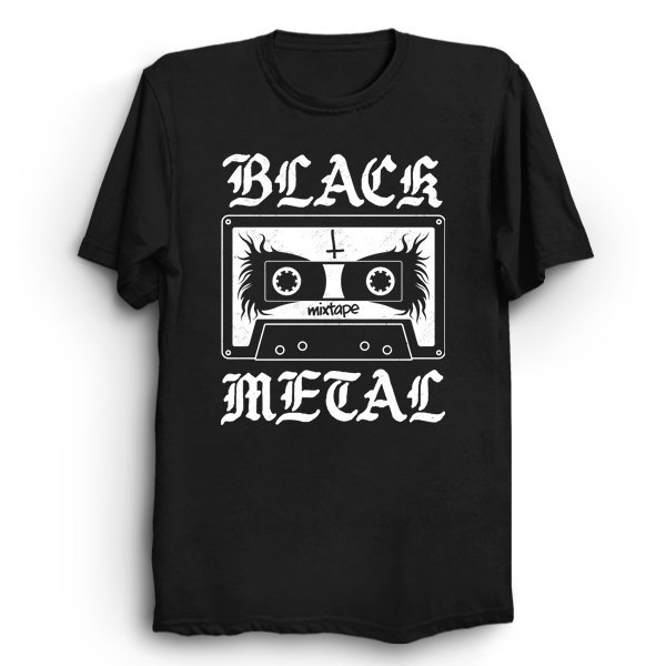 Black Metal Mixtape Funny Music Tshirt Heavy Metal Shirt Etsy