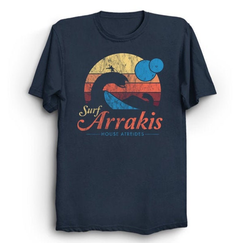 Surf Arrakis Visit Dune T-Shirt Sci Fi T-Shirt Vintage | Etsy