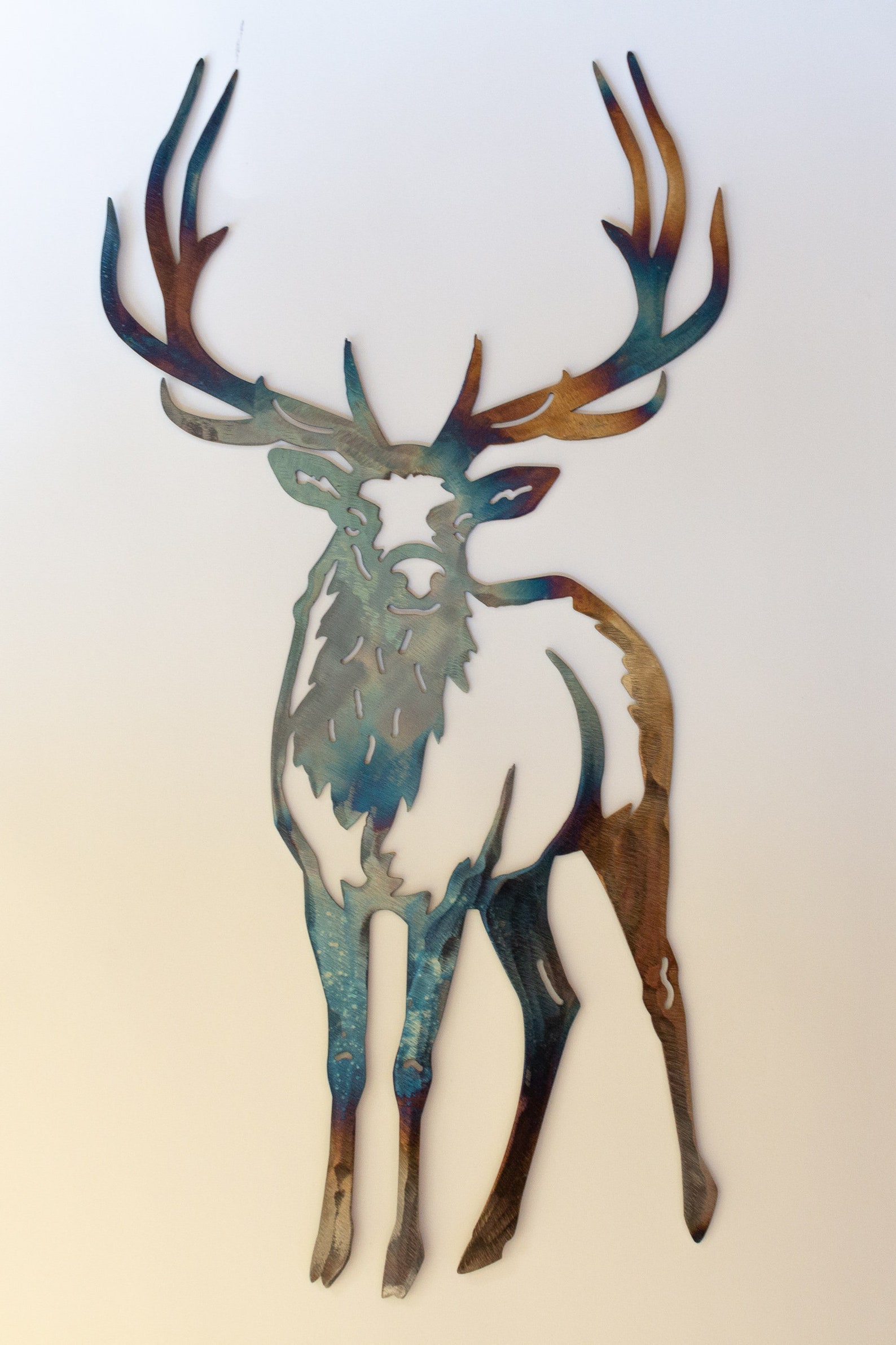 Elk Metal Wall Decor Wildlife Metal Wall Art for Cabin Etsy
