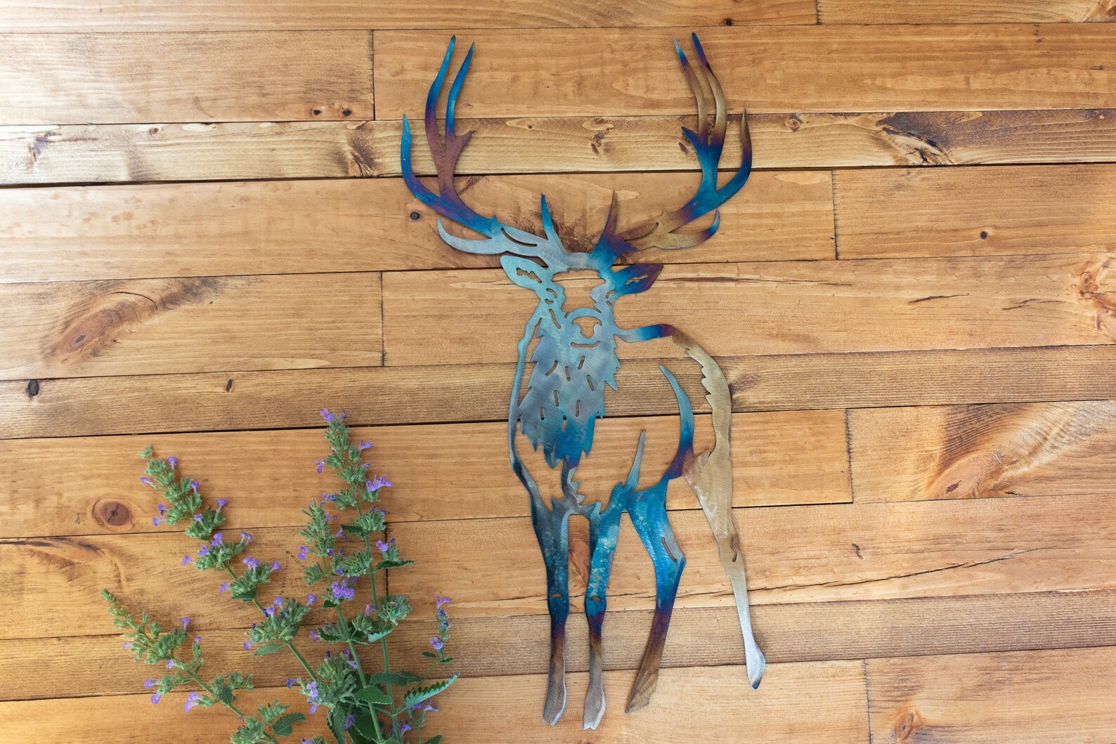 Elk Metal Wall Decor Wildlife Metal Wall Art for Cabin Etsy