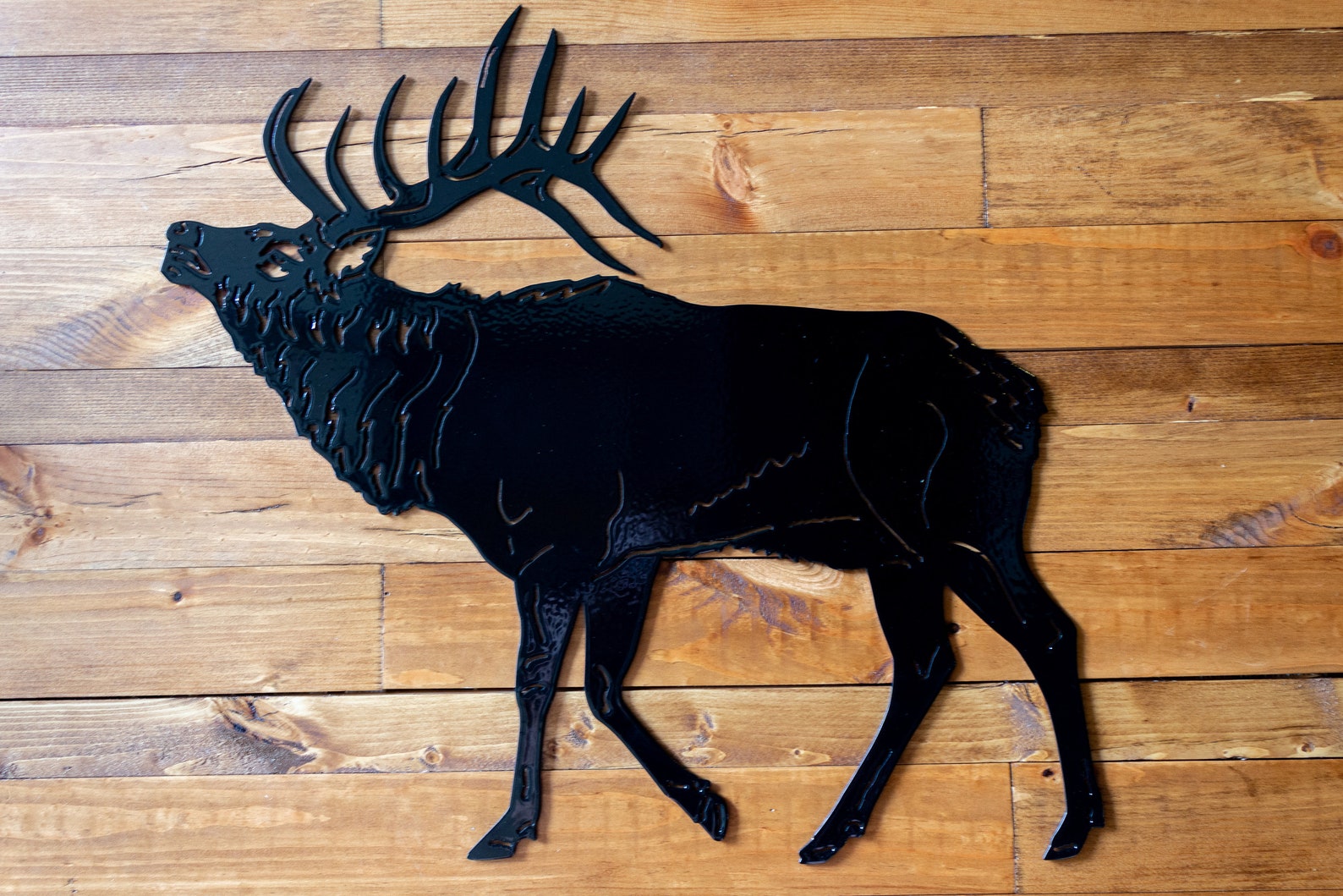 Elk Metal Wall Art Metal Wall Decor Metal Signs Wildlife Etsy