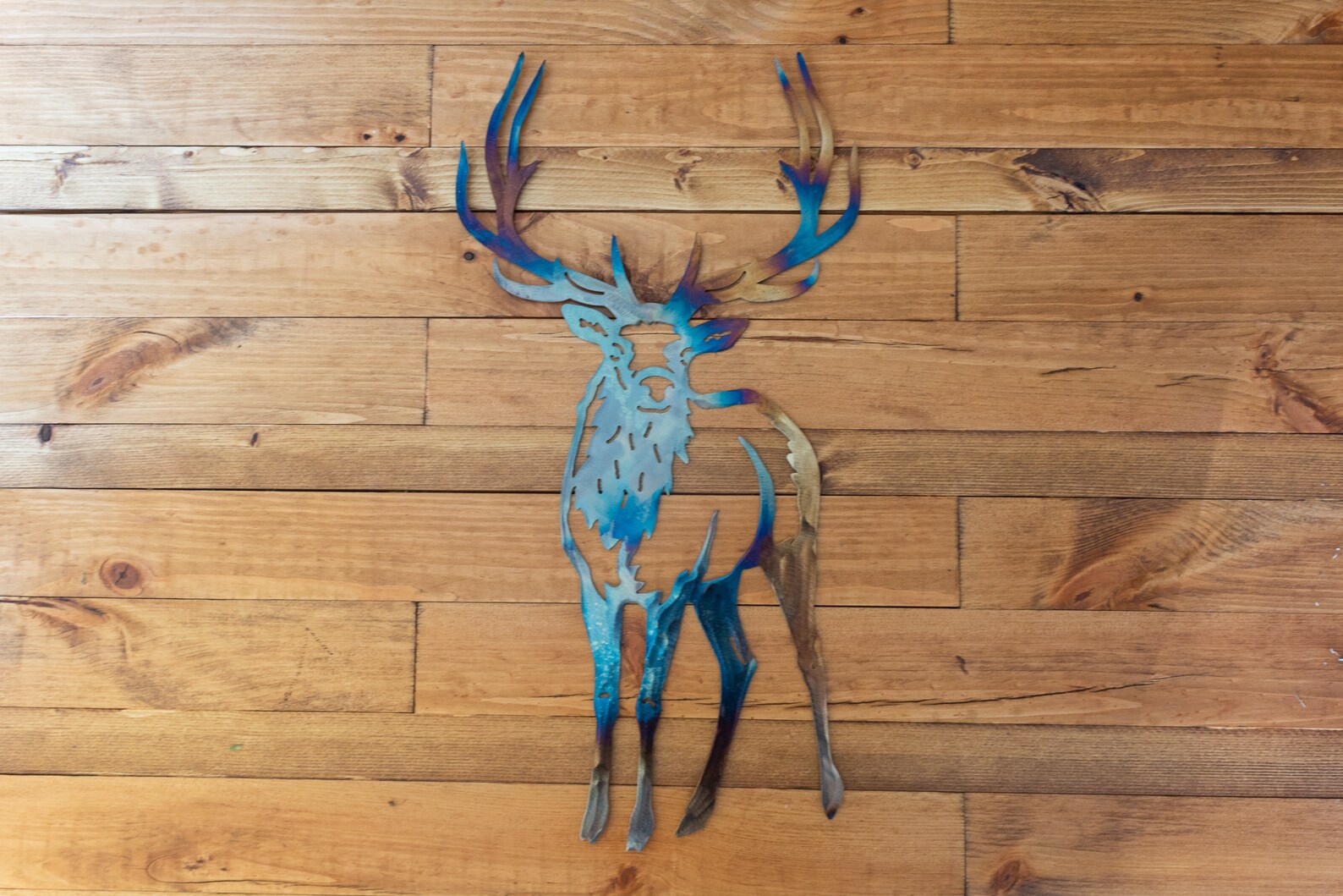 Elk Metal Wall Decor Wildlife Metal Wall Art for Cabin Etsy
