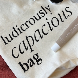 ludicrously capacious bag Tote