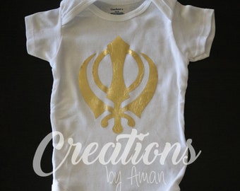 Khanda Baby Onesie Sikh Punjabi
