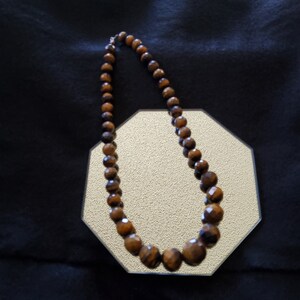 SALE! Faceted Round Tiger Eye Necklace!