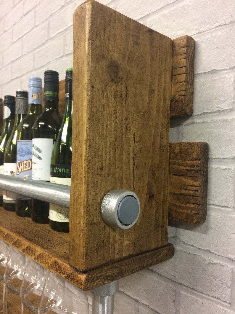 Wine Rack Home Bar Wine Glass Holder Display Shelves Etsy UK
