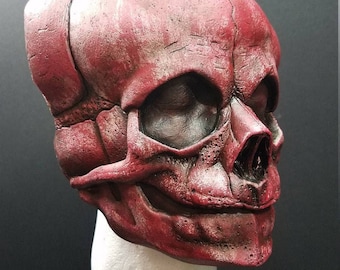 Stillborn Fetal Skull  Resin Half Mask / Halloween / Creepy / Scary / Horror Sculpture / Dark Art / Goth / Witch / Occult / Oddity Curiosity