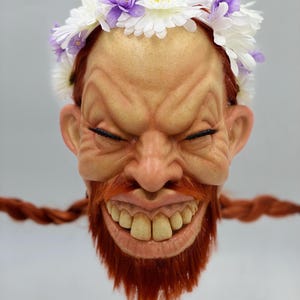 Máscara de látex Aphex Twin Richard D. James Windowlicker – Arte de cosplay EDM hecho a mano imagen 5