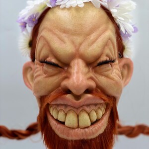 Máscara de látex Aphex Twin Richard D. James Windowlicker – Arte de cosplay EDM hecho a mano imagen 3