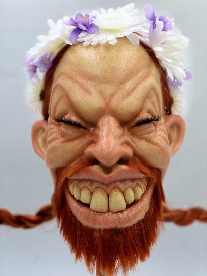 Máscara de látex Aphex Twin Richard D. James Windowlicker – Arte de cosplay EDM hecho a mano imagen 3