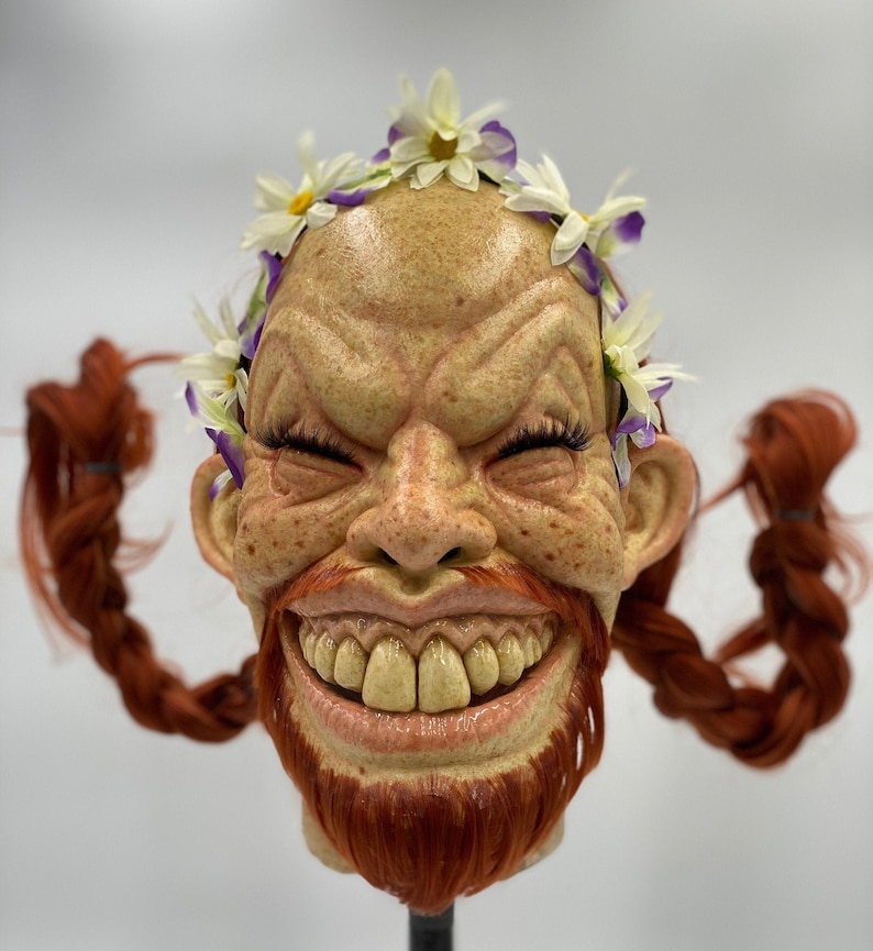 Máscara de látex Aphex Twin Richard D. James Windowlicker – Arte de cosplay EDM hecho a mano imagen 7