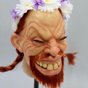 Máscara de látex Aphex Twin Richard D. James Windowlicker – Arte de cosplay EDM hecho a mano imagen 4