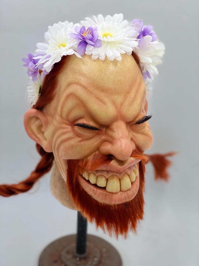 Máscara de látex Aphex Twin Richard D. James Windowlicker – Arte de cosplay EDM hecho a mano imagen 4