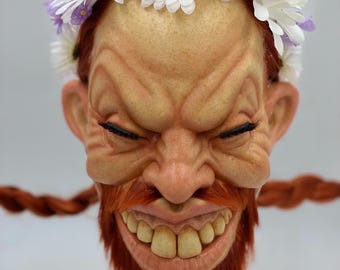 Aphex Twin Richard D. James Windowlicker Latex Mask – Handmade EDM Cosplay Art