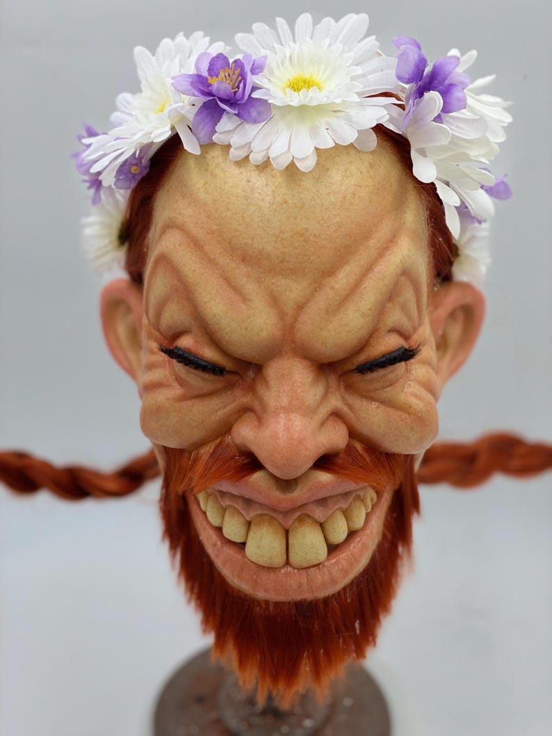 Máscara de látex Aphex Twin Richard D. James Windowlicker – Arte de cosplay EDM hecho a mano imagen 1