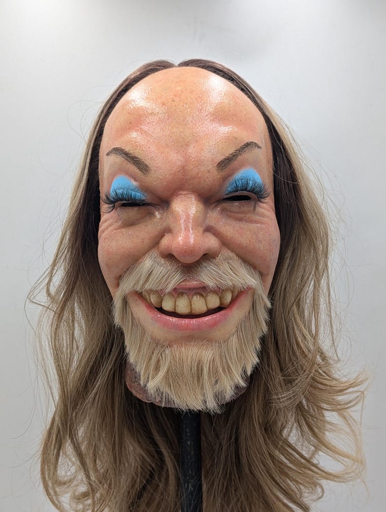 Aphex Twin Richard D. James Latex Mask – Handmade EDM Cosplay and Collector Art image 8