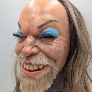 Aphex Twin Richard D. James Latex Mask – Handmade EDM Cosplay and Collector Art image 5