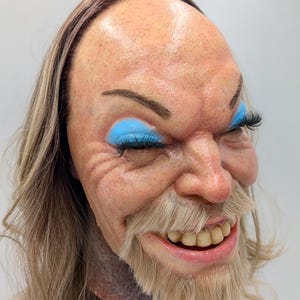 Aphex Twin Richard D. James Latex Mask – Handmade EDM Cosplay and Collector Art image 7