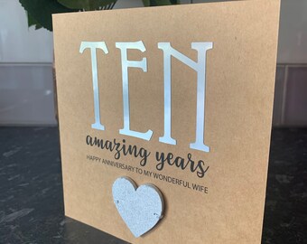 what do you give your wife for 10 year anniversary