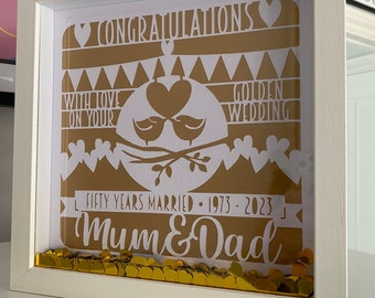 50th wedding gift, golden wedding anniversary, 50 years gift, golden wedding anniversary present