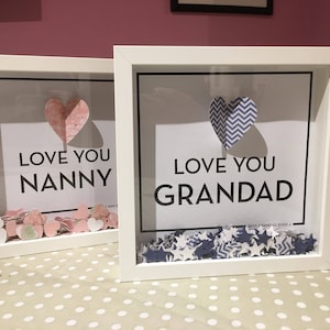Love you nan, love you grandad, gifts for grandparents, grandparent personalised gift, Grandad, Grandmother, Mother&#39;s Day, Father&#39;s Day
