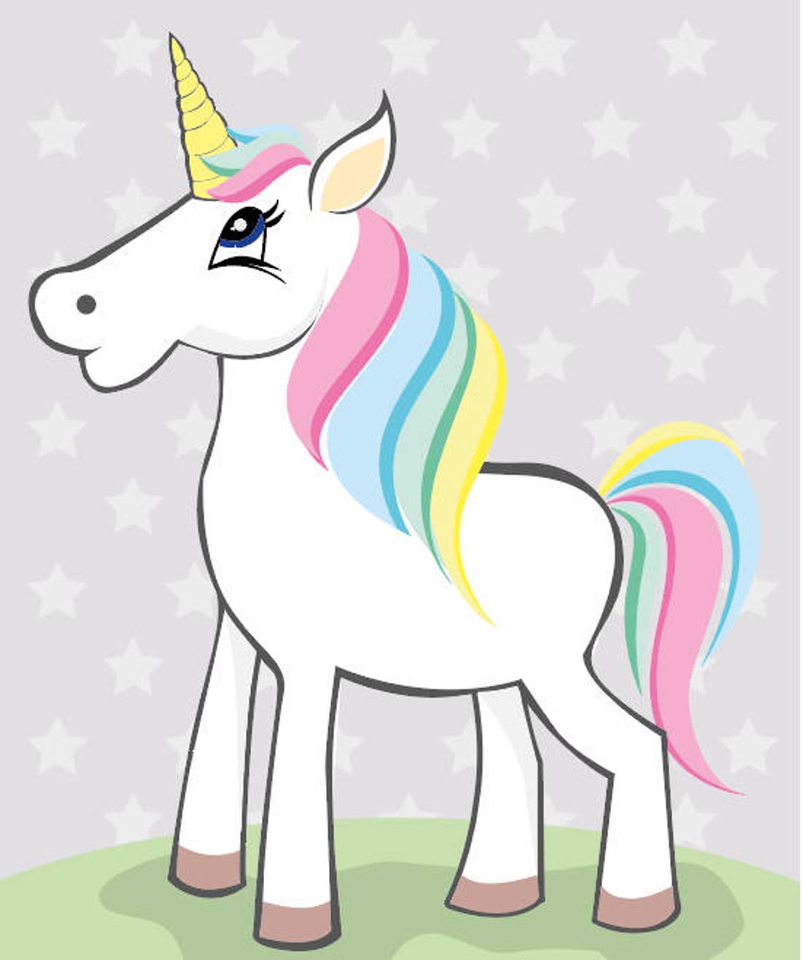 Unicorn Personalised Print Unicorn Illustration Unicorn - Etsy