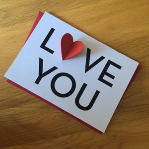 Te amo cartões de felicitações, cartão de aniversário, cartão de dia dos namorados, cartão romântico, cartão de amor, cartão de corações 3D, te amo
