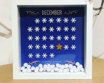 Advent Calendar art - It's the most wonderful time of the year wall art - christmas art - advent calendar - countdown to christmas