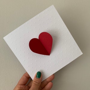 3D hart kaart, hou van je kaart, knuffel in een envelop, sorry kaart, sympathie kaart, mis je kaart, dank u, BFF kaart, goed gedaan kaart, nieuwe baby