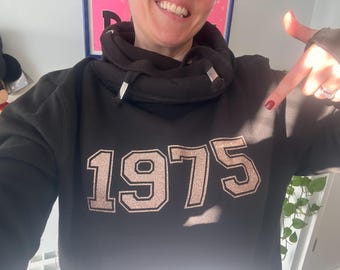 Milestone year hoodie • cross neck milestone hoodie
