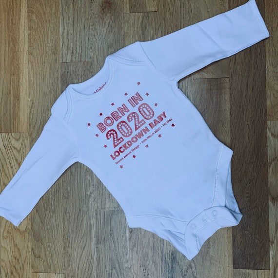 born in 2020 romper