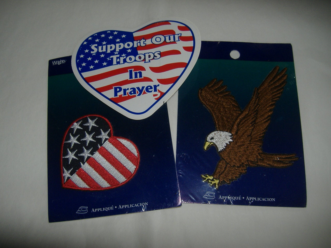 Eagle on American Flag Background Iron On Patch – I Love DC Gifts