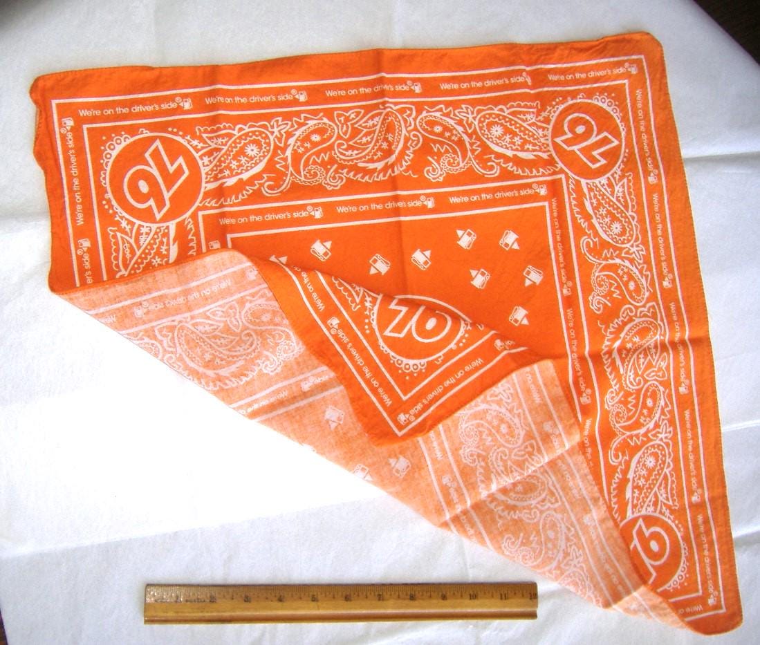 Vintage Union 76 Bandana • Orange - Etsy