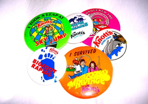 1980s KNOTT'S BERRY FARM PinBack Choice