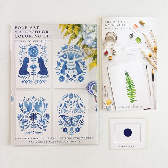 Botanical | Watercolor Coloring Kit Botanical | Watercolor Coloring Kit